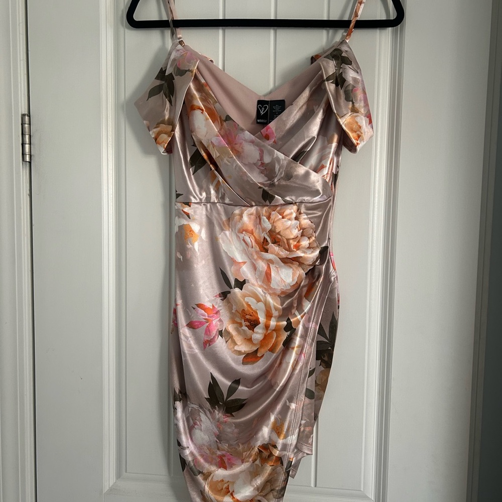 Windsor Floral Satin Mini Dress